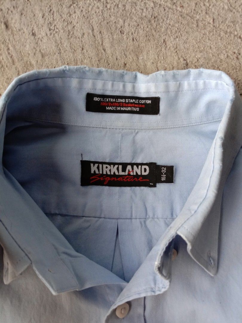 KIRKLAND SIGNATURE LONG SLEEVE (Category: Longsleeves) located in Manila. Submitted by adinsthrift (Listing ID 1440435394, Image 2). Description: KIRKLAND SIGNATURE LONG SLEEVE SIZE- XL L- 30.5 W- 23.5 10/10 COLOR RATE.