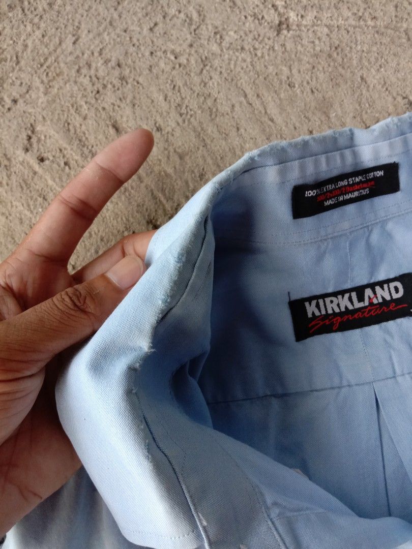 KIRKLAND SIGNATURE LONG SLEEVE (Category: Longsleeves) located in Manila. Submitted by adinsthrift (Listing ID 1440435394, Image 3). Description: KIRKLAND SIGNATURE LONG SLEEVE SIZE- XL L- 30.5 W- 23.5 10/10 COLOR RATE.