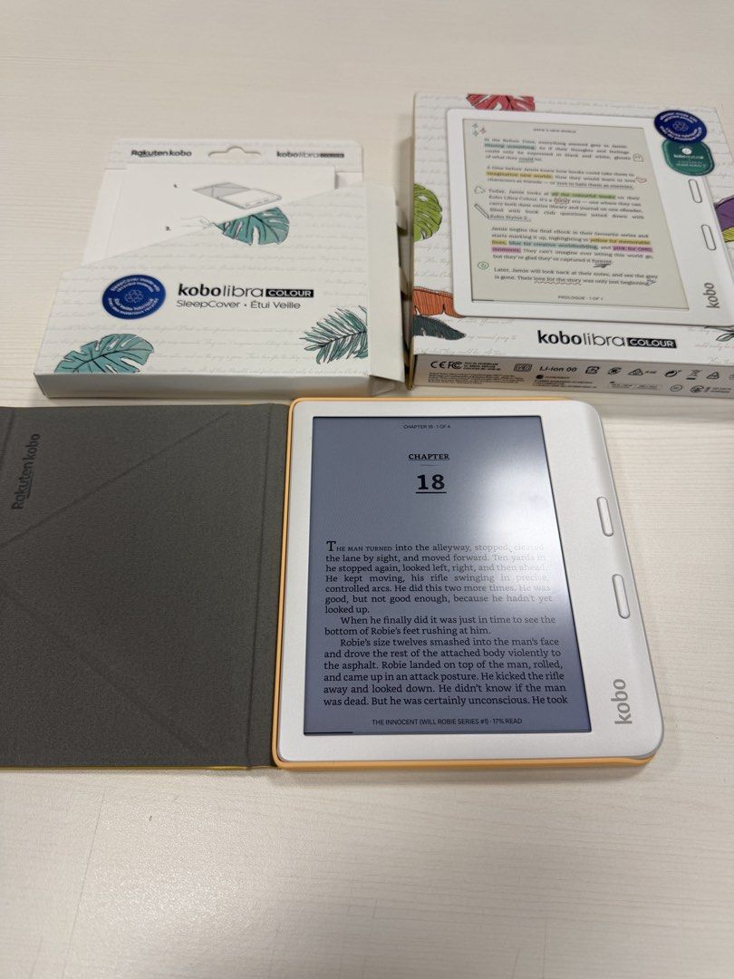 Kobo Libra Colour with Original Sleep Cover, Mobile Phones