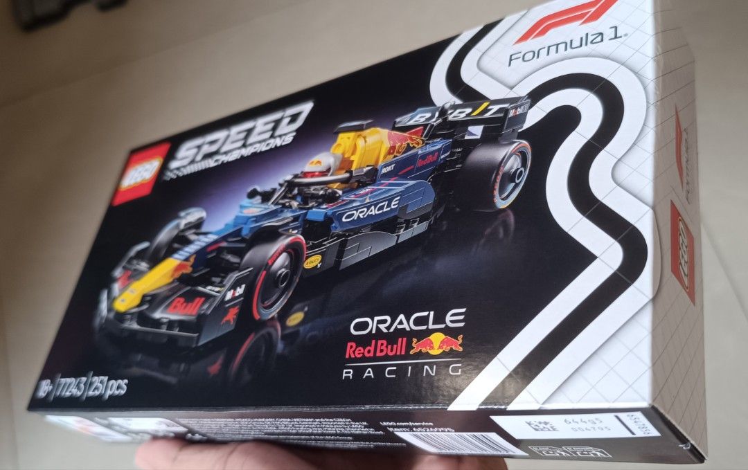Lego F1 race car (Category: Lego & Building Sets) located in Bulacan. Submitted by jasonofalltrades_ (Listing ID 1440463911, Image 1). Description: LEGO Speed Champions 77243 Oracle Red Bull Racing RB20 F1 Race Car (251 Pieces).