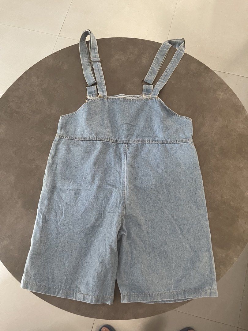 Light Wash Denim Short Overalls (Category: Jumpsuits) located in Lucena. Submitted by halfrackph (Listing ID 1440533745, Image 2). Description: Best fits: S-M Waist : up to 30” Hips: 38” - Cute light wash denim short overalls - Adjustable straps with buckle closure - Features a bib pocket and a side pocket - Ideal for casual wear - Easy to style with t-shirts or crop tops - Comfortable and practical.