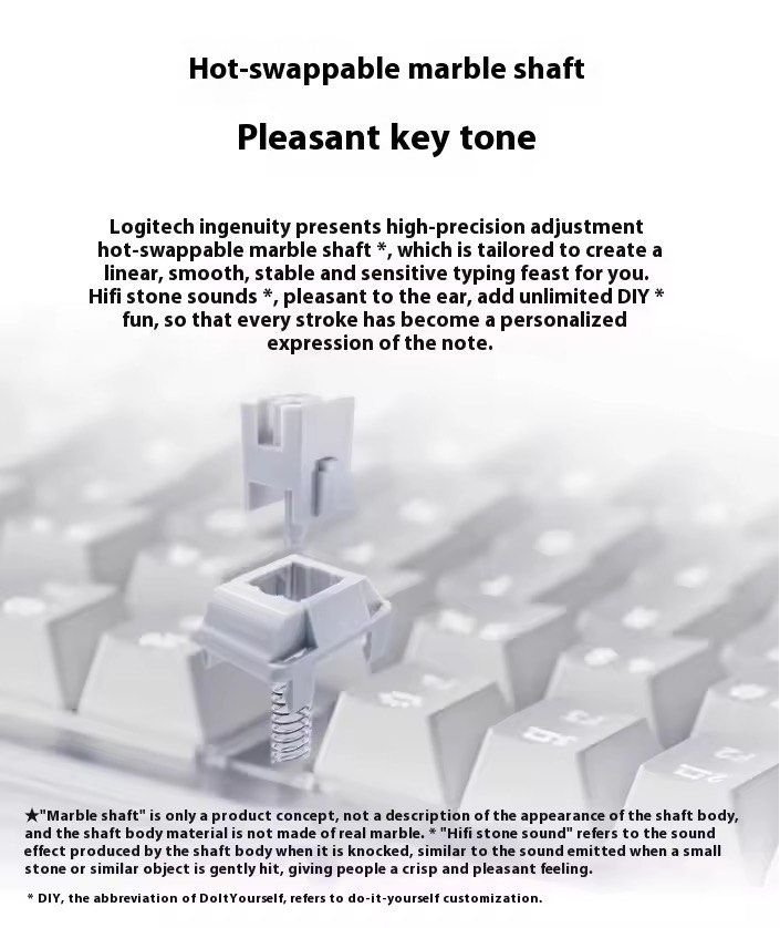 Logitech K75M Wireless Mechanical Keyboard White466549115360399361