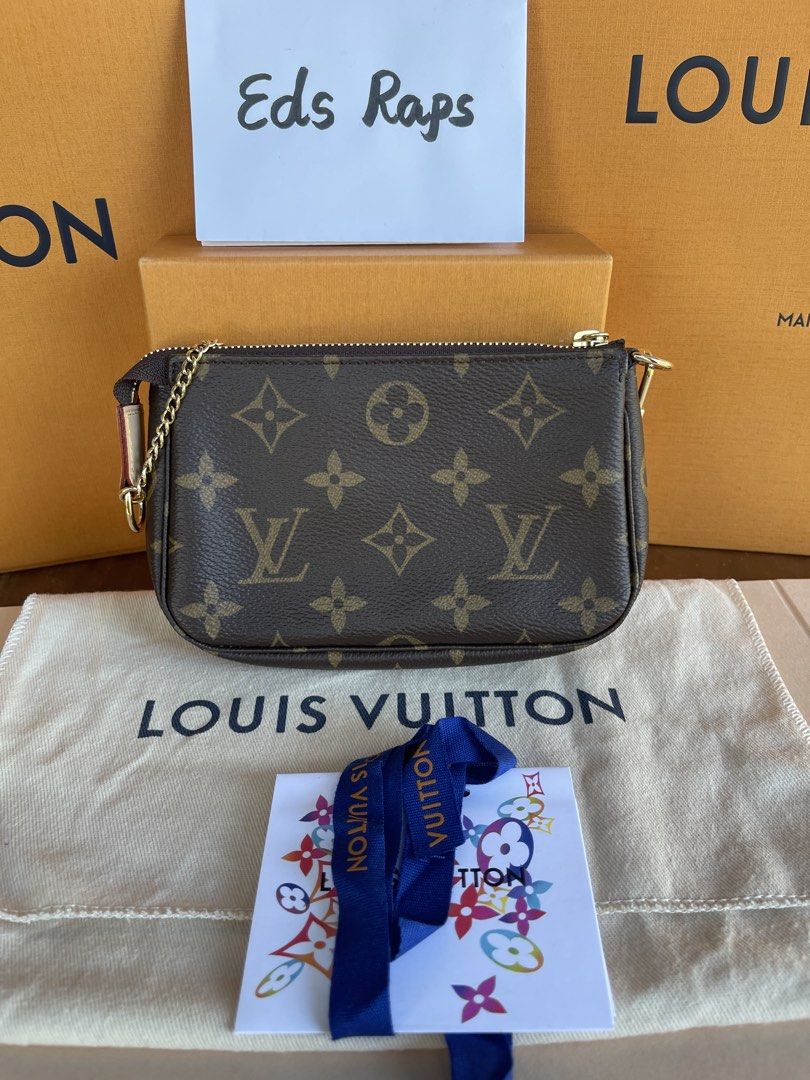 Louis Vuitton Mini Pochette (Category: Luxury Bags & Wallets) located in Puerto Princesa. Submitted by eds.raps (Listing ID 1440397305, Image 3). Description: Onhand Open for Layaway max 3 mos. Brand new Complete inclusions Electronic receipt Buyer pays shipping fee Damier Azur Discontinued 48k Monogram 45k Prices might change at anytime .