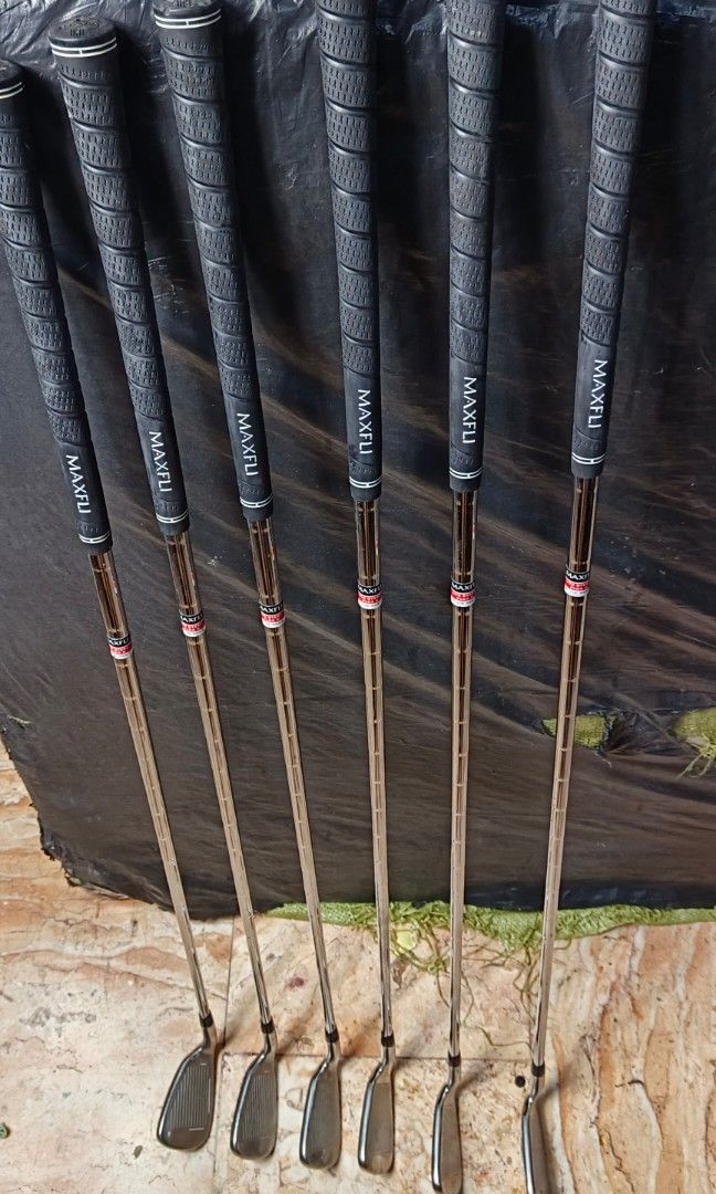Maxfli iron sets (Category: Golf) located in Manila. Submitted by yeonmei5614747 (Listing ID 1440390947, Image 3). Description: IRON # 3 4 5 6 7 8 P shaft: Maxfli Light Steel Shaft S Flex. Right handed.