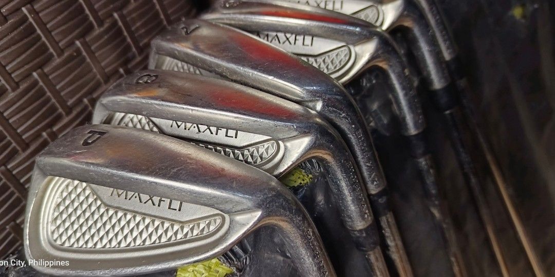 Maxfli iron sets (Category: Golf) located in Manila. Submitted by yeonmei5614747 (Listing ID 1440390947, Image 1). Description: IRON # 3 4 5 6 7 8 P shaft: Maxfli Light Steel Shaft S Flex. Right handed.