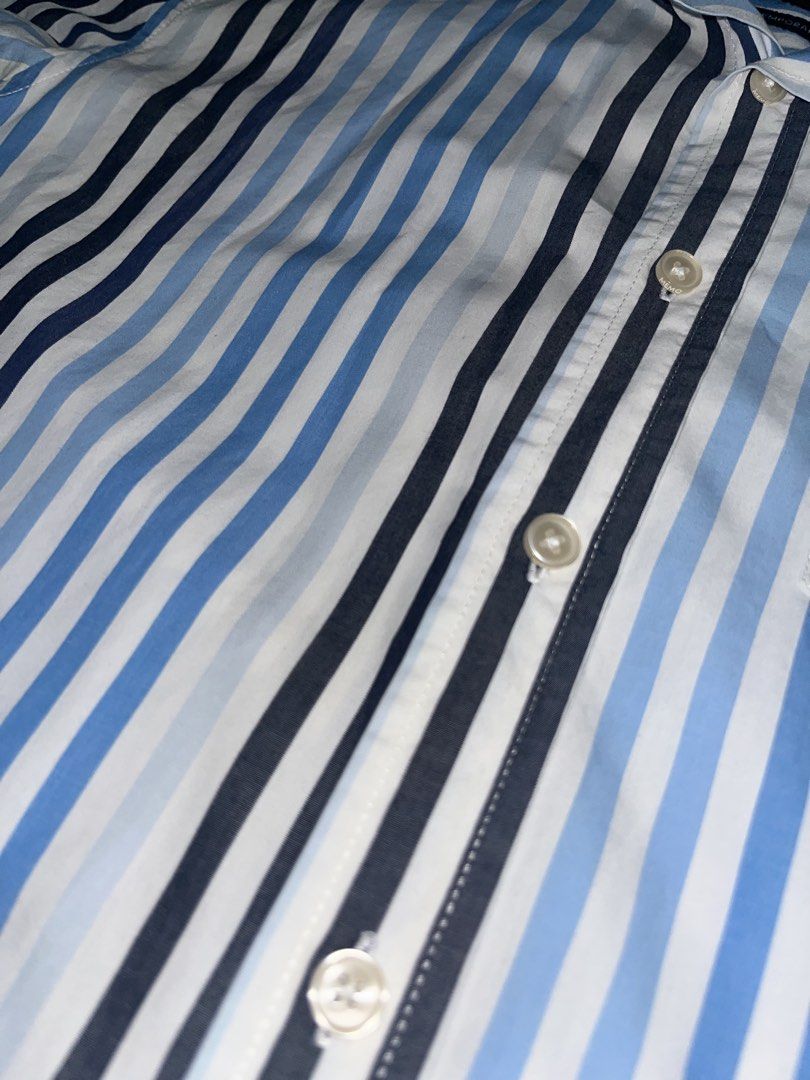 MEMO Short Sleeve Striped Shirt (Category: Tshirts & Polo Shirts ) located in Manila. Submitted by refinedthreads (Listing ID 1440399455, Image 3). Description: To Fit Chest: 34 to 36 inches To Fit Waist: 28 to 30 inches .