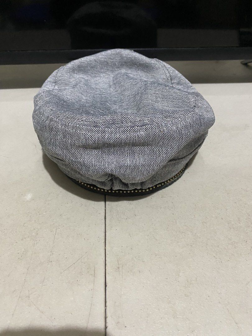 MICHEL KLEIN Paris Grey Tweed Flat Cap Hat (Category: Caps & Hats) located in Manila. Submitted by resi.diaz (Listing ID 1440544561, Image 3). Description: - Grey tweed flat cap from MICHEL KLEIN Paris - Classic design with dark brim trim - Ideal for everyday or casual outfits - Shows some signs of wear, but remains in decent condition.