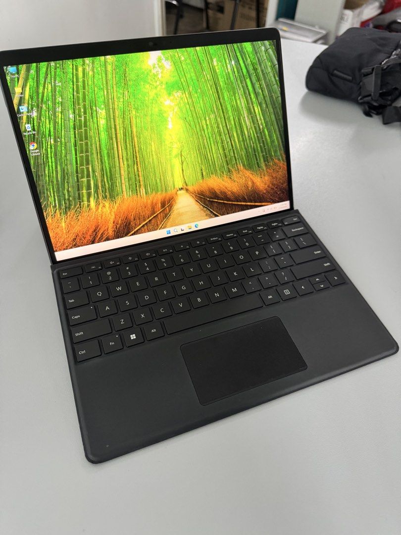 Microsoft Surface Pro 8 (Category: Laptops & Notebooks) located in Manila. Submitted by ronald1973 (Listing ID 1440440098, Image 1). Description: - Microsoft Surface Pro 8 - Runs Windows 11 - Battery report: 173 cycle count - Comes with a black keyboard cover -With Microsoft charger - Ideal for work or school RFS: upgraded to Surface Pro 11.