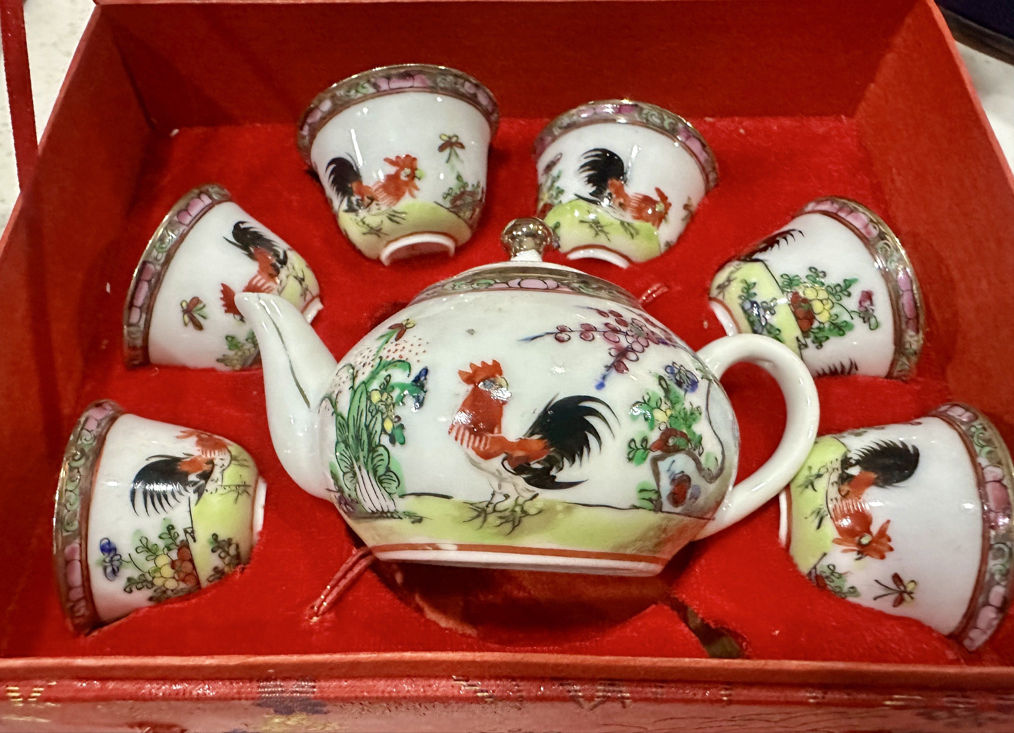 Mini Chinese Porcelain Tea Set with Gift Box466871380912394241