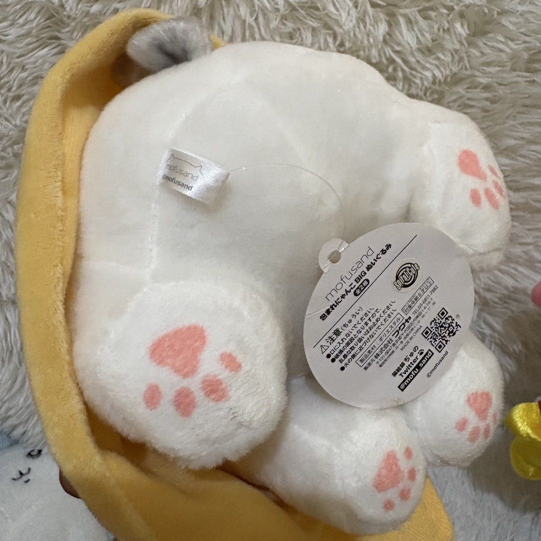 Mofusand Cat Plush Wrapped in Yellow Blanket (Category: Plushies & Soft Toys) located in Angeles City. Submitted by anjlovesthrift (Listing ID 1440410561, Image 3). Description: pay first, cod sf via tiktok co 📍pampanga.