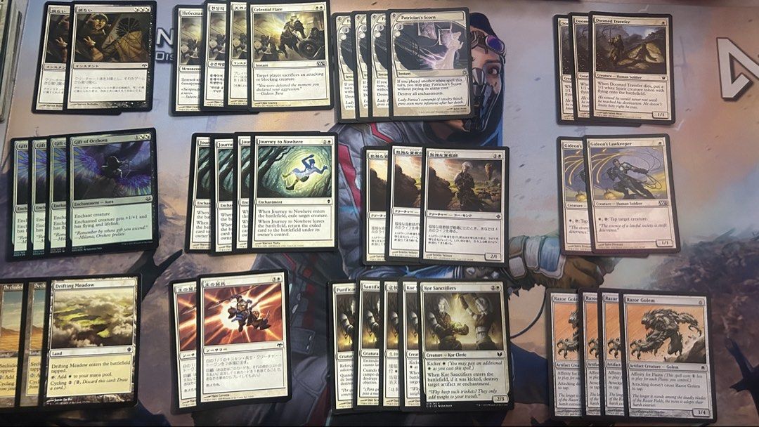 Mono White Pauper Deck / Pieces - Magic: the Gathering MtG (Category: Raw Singles) located in Paranaque City. Submitted by taurusblight (Listing ID 1380943199, Image 2). Description: White Weenie Pauper Deck Pieces. Prismatic Strands JUD market/median is around 7$ ea (may isa lang bugbog na, but playable) Dust to Dust DRK is around 9-10$ each Together, these pieces are already worth ~48USD -- everything else is nearly free lol .