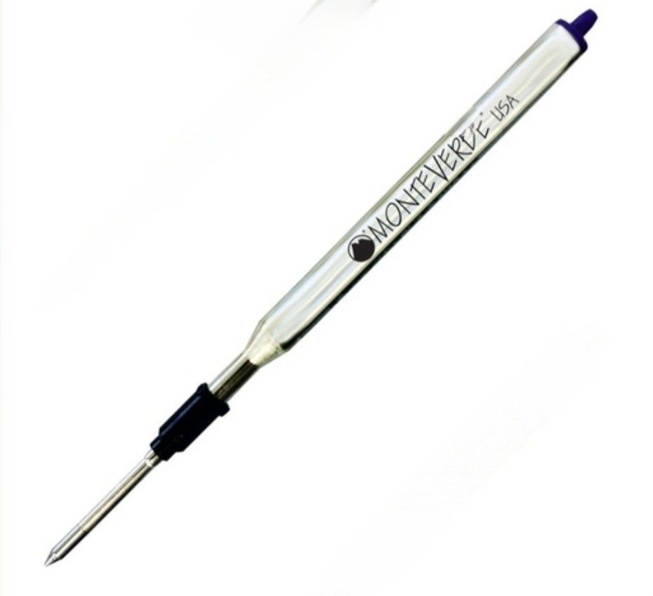 Monteverde Soft Roll Ballpoint Refill To Fit Lamy Ballpoint Pen, Smoothest Writing Medium 0.7mm Pen (Category: Stationery & School Supplies) located in Singapore. Submitted by pehmay (Listing ID 1440476037, Image 2). Description: - Monteverde USA ballpoint refills - Compatible with Lamy ballpoint pens - Medium point tip - Available in black color - Refresh your favorite pen with a new refill I bought the refills (black colour) as a pair. I have a