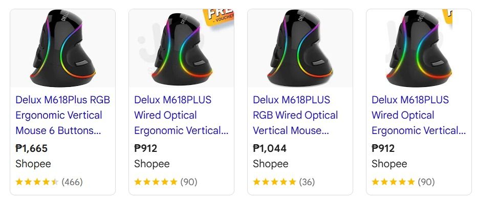 Mouse for PC or laptop mouse (Category: Mouse & Mousepads) located in Baguio. Submitted by pass-sa-barat (Listing ID 1440438652, Image 3). Description: Kysona mouse = sealed BNEW Kysona mouse = sealed BNEW Delux vertical mouse = sealed BNEW coolermastermouse = lightly used 800 each x 3 razer mouse = freebie na lng ito. pang piyesa niyo .