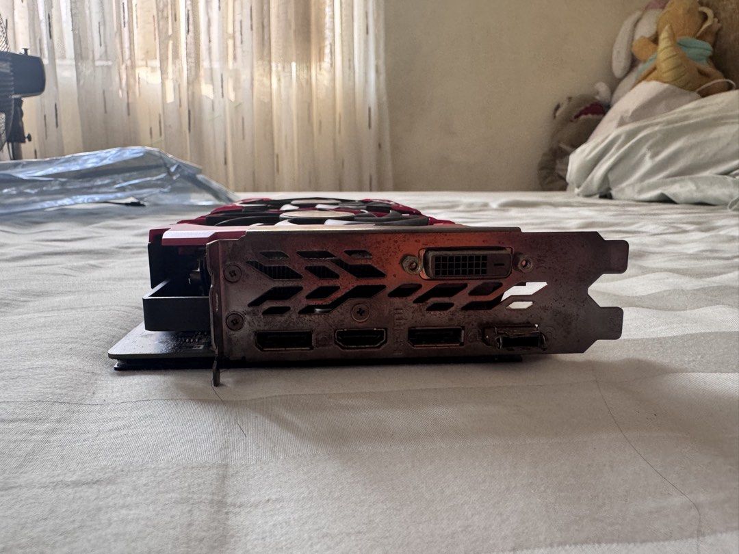 MSI GeForce GTX 1060 6gb (Category: Computer Parts) located in Manila. Submitted by fierceturtle.3fc15d (Listing ID 1440458526, Image 3). Description: Still works perfectly fine for gaming and general use. Used mainly for gaming over the years. Issues/Notes: * Slightly dusty from normal use * One DisplayPort has a stuck HDMI adapter/plug, but the GPU itself still functions properly * Other ports working normally * No artifacting or crashing durin