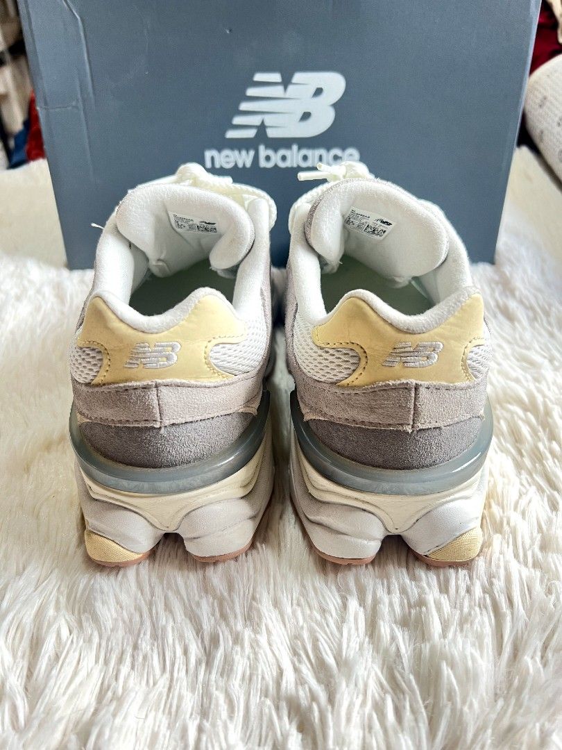 New Balance 9060 Grey White Sneakers (Category: Sneakers) located in Quezon City. Submitted by thrifterella (Listing ID 1440487033, Image 3). Description: New Balance 9060 👟 Color: Grey Size: 5 US / 23 cm Conditions: Used once with box Guaranteed Authentic 💯 Bought Price: ₱4,945 Selling Price: ₱3,500 (Slightly Negotiable).