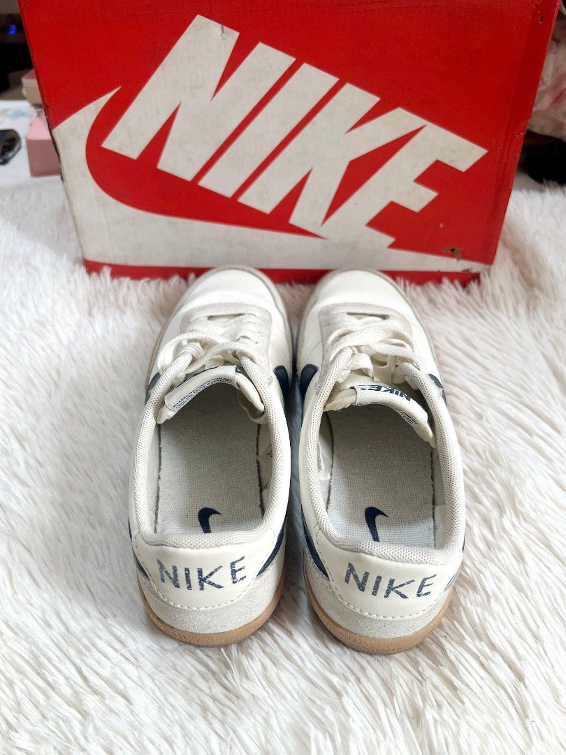 Nike Killshot 2 Sneakers Yellow Gum Sole (Category: Sneakers) located in Quezon City. Submitted by thrifterella (Listing ID 1440488313, Image 3). Description: Nike W Killshot 2 👟 Color: Sail/Midnight Navy - Gum Yellow Size: 6.5 US / 23.5 cm Conditions: Used with box Guaranteed Authentic 💯 Bought Price: ₱5,195 Selling Price: ₱3,500 (Slightly Negotiable).