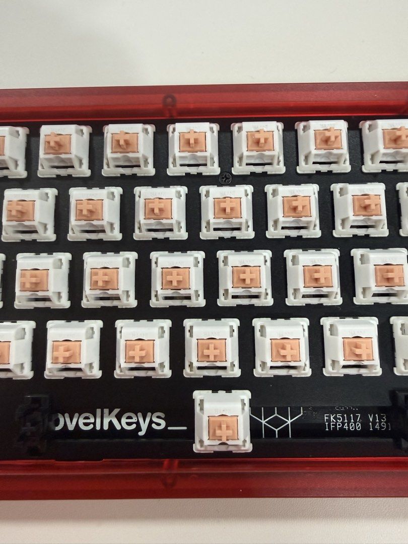 NovelKeys NK65 Entry Edition Watermelon Red Mechanical Keyboard Barebones466569404109957121
