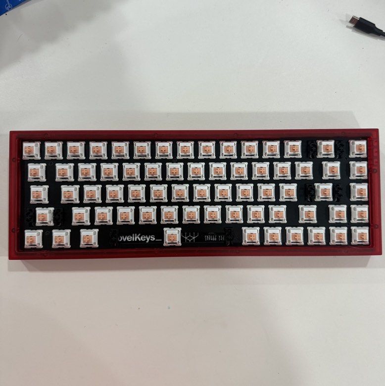 NovelKeys NK65 Entry Edition Watermelon Red Mechanical Keyboard Barebones466569404109957120