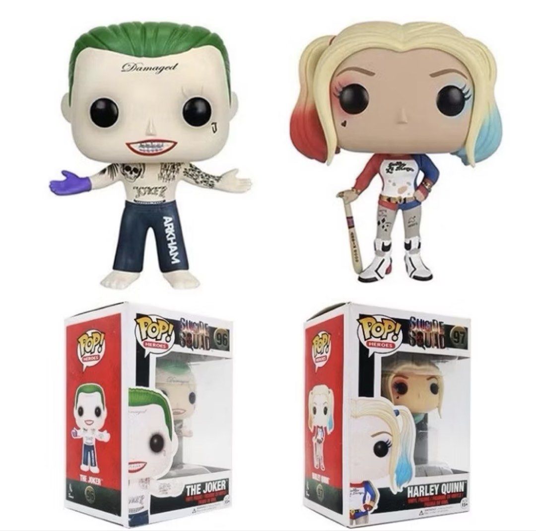 Original Joker Suicide Squad Funko Pop (Category: Designer & Blind Box Toys) located in Manila. Submitted by haillucinate (Listing ID 1440538182, Image 2). Description: Original Joker Suicide Squad Funko Pop - Has a box - Never took out the box - mint condition I also have Harley Quinn and Killer Croc :).