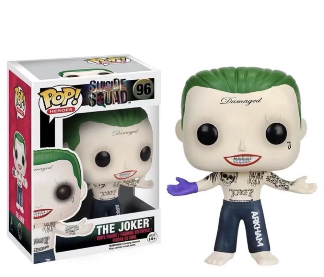 Original Joker Suicide Squad Funko Pop (Category: Designer & Blind Box Toys) located in Manila. Submitted by haillucinate (Listing ID 1440538182, Image 1). Description: Original Joker Suicide Squad Funko Pop - Has a box - Never took out the box - mint condition I also have Harley Quinn and Killer Croc :).