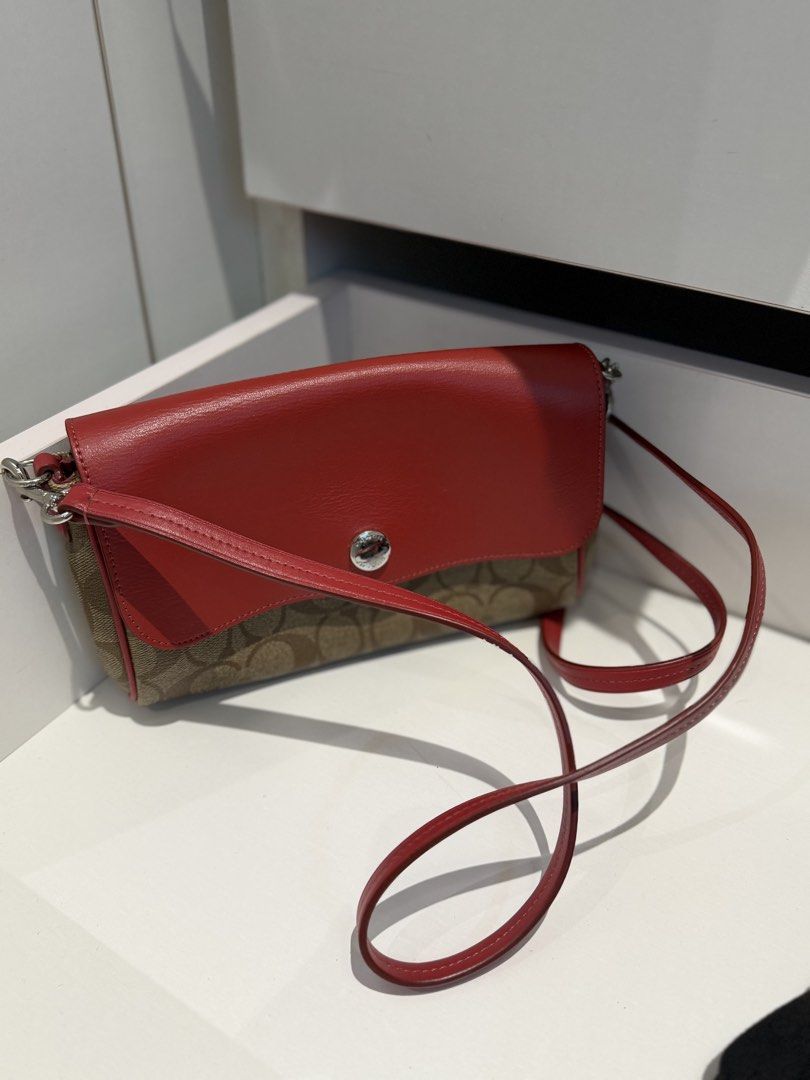 Original Red Coach Reversible Cross Body Bag (Category: Cross-body Bags) located in San Juan City. Submitted by k.mailleux (Listing ID 1440507503, Image 2). Description: negotiable if sure buyer! mop: gcash ONLY mod: lalamove/j&t .