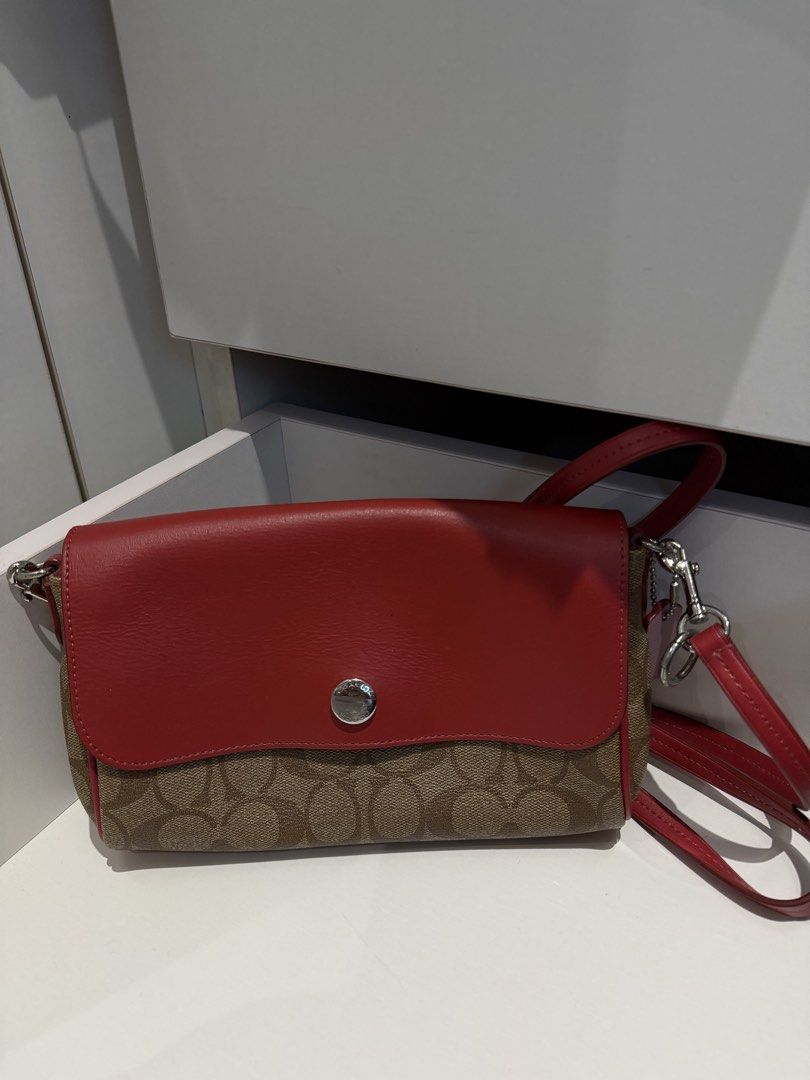 Original Red Coach Reversible Cross Body Bag (Category: Cross-body Bags) located in San Juan City. Submitted by k.mailleux (Listing ID 1440507503, Image 1). Description: negotiable if sure buyer! mop: gcash ONLY mod: lalamove/j&t .