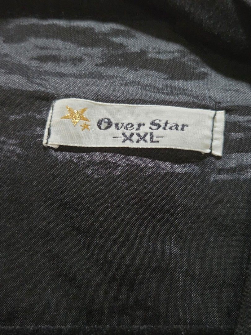 Over Star Quilted Patchwork Style Vest (Category: Vests) located in Quezon City. Submitted by chillisauce_ (Listing ID 1440448234, Image 3). Description: - Length 27 in., Width 23 in., Armhole 10 in. - Quilted vest with unique patchwork design - Black trim and decorative silver buttons - Black inner lining - Size XXL - Ideal for layering.