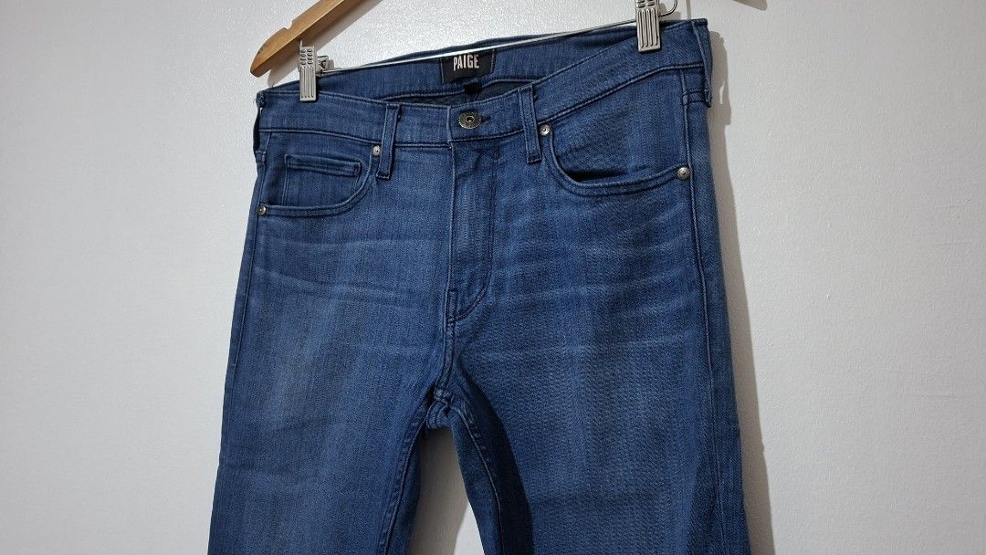 PAIGE Lennox Jeans, Size 31 (Category: Jeans) located in Imus. Submitted by pick_and_dig (Listing ID 1440396788, Image 2). Description: - Original listed price: P 1200 Price Drop: P 800 - PAIGE Lennox jeans - Size: 31 - Classic blue wash - Comfortable cotton blend (cotton, polyester, rayon, spandex) - Zipper fly with button closure - Versatile and stylish for everyday wear - Made in USA - Brand new regular price is $209. - Preloved price: Php 800