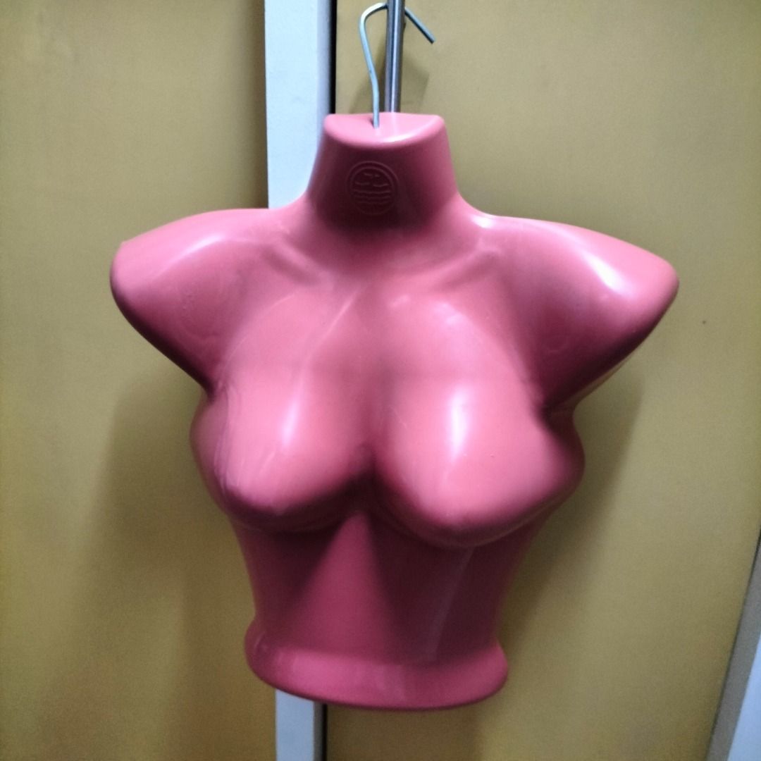 Pink Female Mannequin Bust Display Form (Category: Other Home Decor) located in Paranaque City. Submitted by decluttering-all (Listing ID 1440389585, Image 2). Description: - Pink mannequin bust - Ideal for displaying clothes - Suitable for shops or personal use - Fully functional for display purposes - has light cracked near bust, was there already when bought and I just taped it - Sold as is P50 only good condition decluttering pick-up beside T