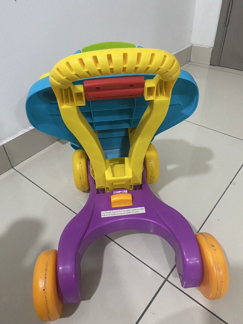 Playskool pushwalker (Category: Infant Playtime) located in Kuala Lumpur. Submitted by cikainadress (Listing ID 1440498162, Image 3). Description: Playskool pushwalker Condition : 8/10 Semua ok cuma ada kotor2 sikit mcm dalam gbr Selfpickup kajang.