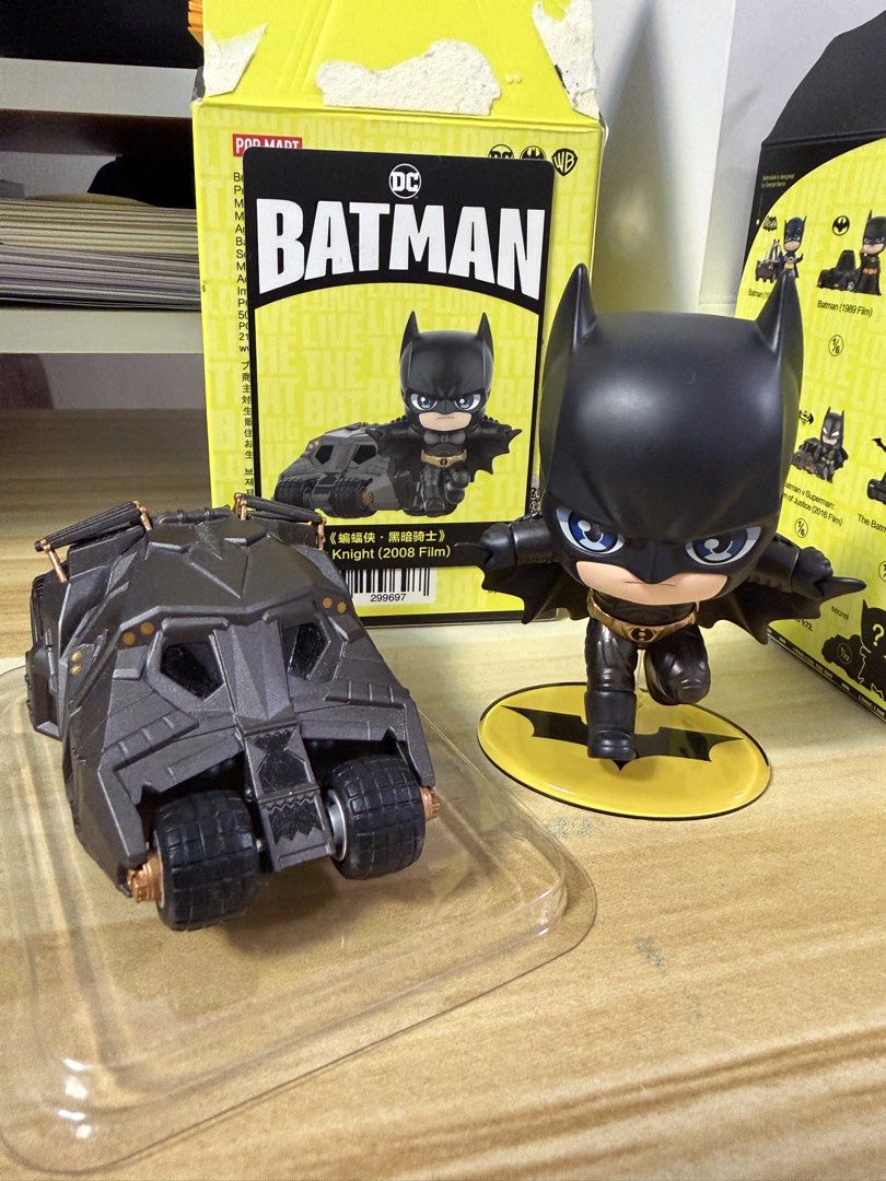 POP MART Batman (Category: Toys & Games) located in Quezon City. Submitted by keithleenn (Listing ID 1440577940, Image 3). Description: - POP MART DC Batman 85th Anniversary Series figure - From The Dark Knight (2008 Film) - Payment First Policy (Gcash) - no flaws - unsealed.