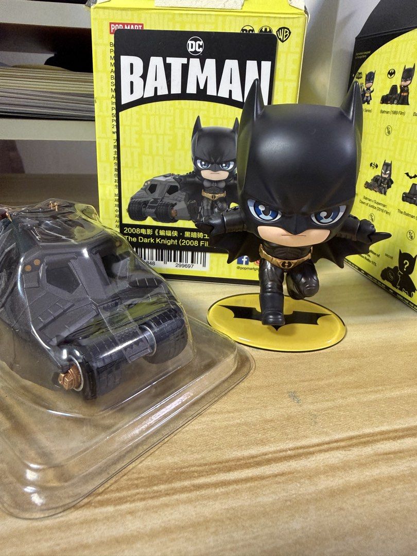 POP MART Batman (Category: Toys & Games) located in Quezon City. Submitted by keithleenn (Listing ID 1440577940, Image 2). Description: - POP MART DC Batman 85th Anniversary Series figure - From The Dark Knight (2008 Film) - Payment First Policy (Gcash) - no flaws - unsealed.