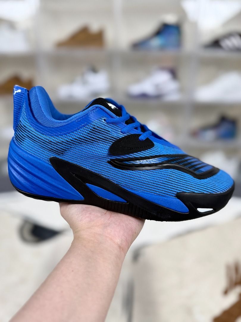 PUMA All-Pro Nitro Basketball Shoes (Blue Black), Men's Fashion