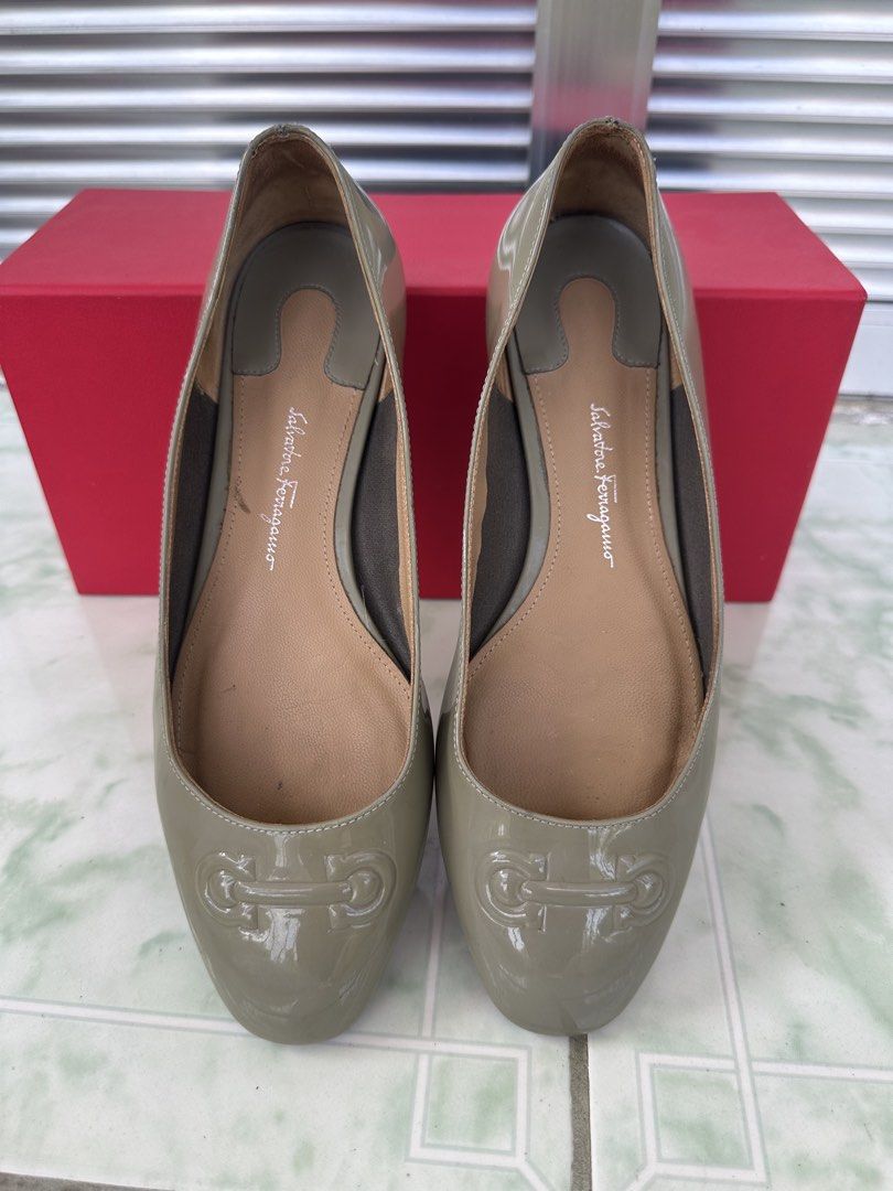 Salvatore Ferragamo doll shoes (Category: Flats & Sandals) located in Binan City. Submitted by betchayboutique (Listing ID 1440577816, Image 1). Description: Issue seen in picture. Can be professionally removed..