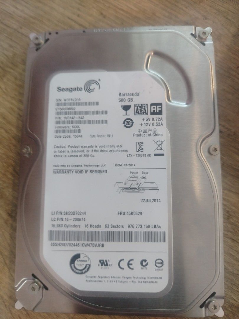 Seagate Barracuda 500GB Internal Hard Drive466453140068771840