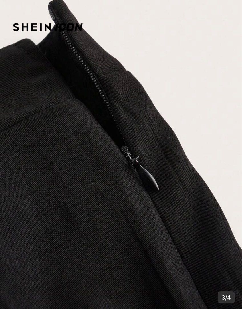 SHEIN ICON Black Pleated Mini Skirt (Category: Skirts) located in Manila. Submitted by gureesuu (Listing ID 1440461972, Image 2). Description: SHEIN ICON black pleated mini skirt. Side zip. Fits XS/S. Versatile for casual or dressy looks. SIZE: XS RFS: Too short for my liking Can include pics when worn..