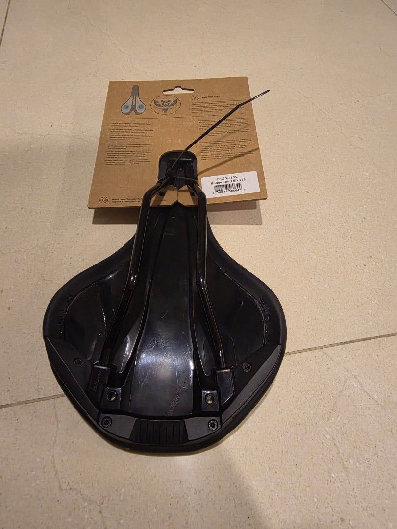 Specialized Body Geometry Bridge Sport Bicycle Saddle (Category: Parts & Accessories) located in Singapore. Submitted by kw___ (Listing ID 1440386740, Image 2). Description: Specialized Bridge Sport saddle (155). Used for less than 30km, selling cause not fitting..