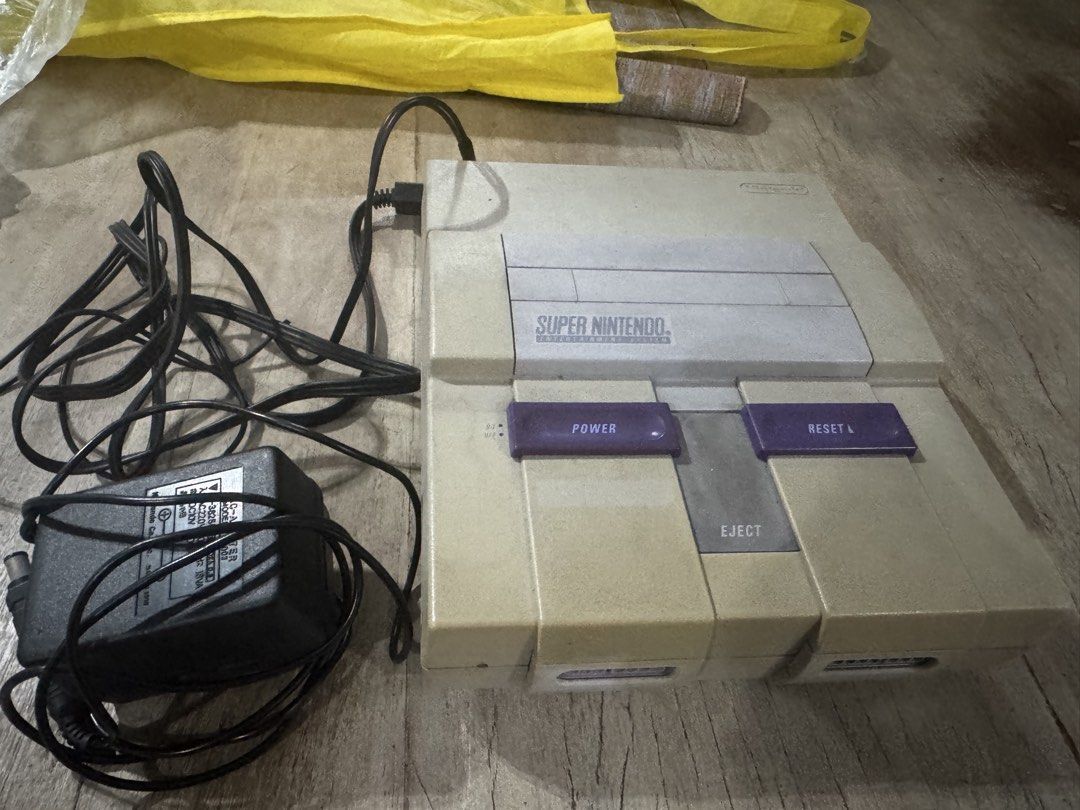 Super Nintendo Vintage with rewound adaptor (Category: Nintendo) located in Makati City. Submitted by alex_sevilla (Listing ID 1440424279, Image 1). Description: Snes console only No controllers .