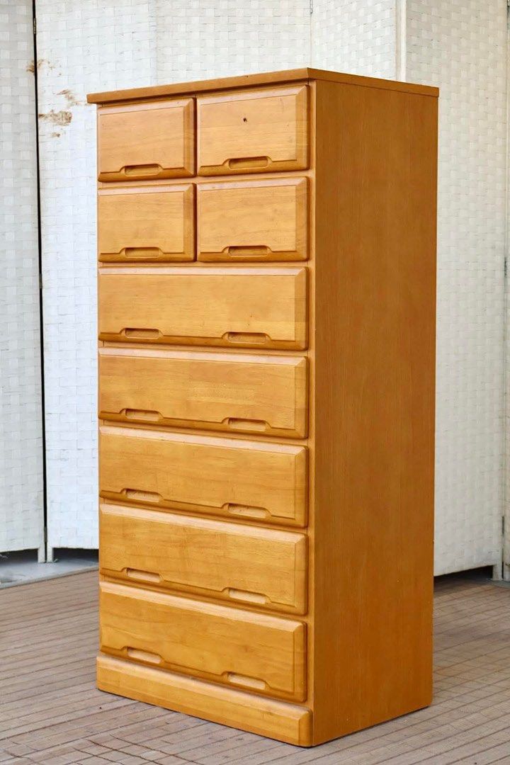 Tall Chest Drawer (Category: Shelves, Cabinets & Racks) located in Manila. Submitted by elliefurnies31 (Listing ID 1440552365, Image 3). Description: JAPAN SURPLUS FURNITURE MODERN DESIGN SLIM CHEST DRAWER WITH 9PULLOUT DRAWERS Size 23.75L x 15.75W x 49.5H in inches (AS-IS ITEM) *Minimal Scratch Only IN GOOD CONDITION.