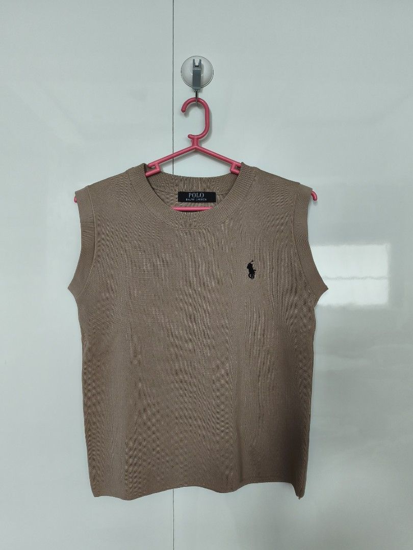 Tan Sleeveless Top (Category: Blouses) located in Manila. Submitted by smilefashion08 (Listing ID 1440398280, Image 1). Description: Free Size Fits S-M.