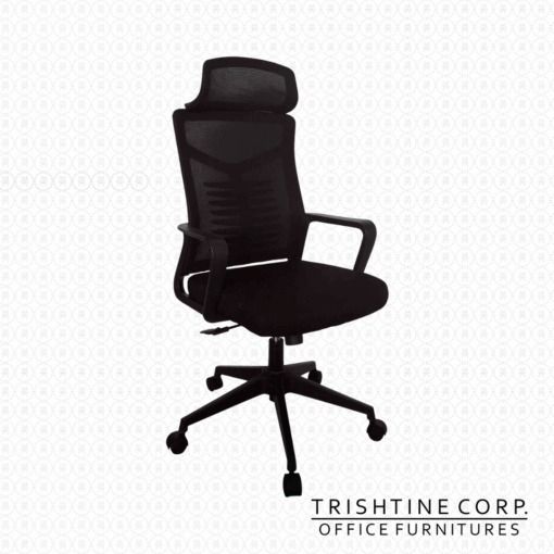 TEX-128 | Ergonomic High Back Mesh Executive Chair (Category: Office Furniture & Fixtures) located in Caloocan City. Submitted by trishtine_jim9 (Listing ID 1440403955, Image 1). Description: High backrest Contemporary mesh design Adjustable gas lift for height adjustment With headrest With lumbar support Nylon star base Dimension: 60L x 50D x 113-123H cm Weight capacity: 80-90kgs DISCLAIMER: Price is for Posting purposes only.