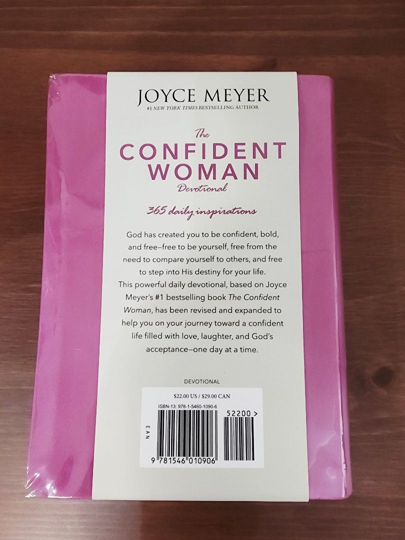 The Confident Woman Devotional by Joyce Meyer (Category: Religion Books) located in Mandaluyong City. Submitted by aaa25 (Listing ID 1440544644, Image 2). Description: Authentic and in very good condition..