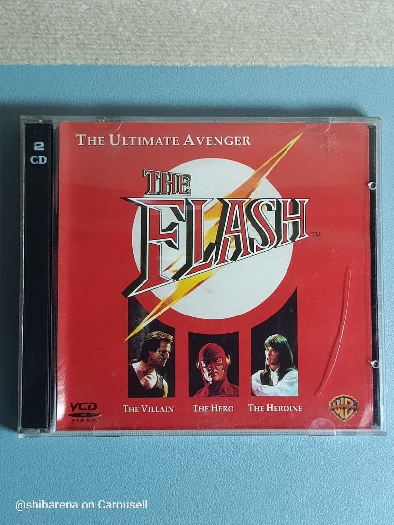 The Flash VCD (Category: CDs & DVDs) located in Cebu City. Submitted by shibarena (Listing ID 1440463637, Image 1). Description: - The Flash VCD (Pre-owned) - 2-disc set - Features John Wesley Shipp as The Flash - Released by Warner Bros. Pictures - Ideal for fans of the classic DC Comics hero ⚠️ Please ensure your DVD player supports VCD before purchase..