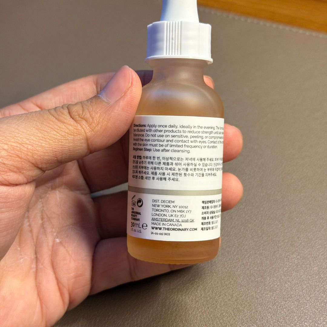 The Ordinary Lactic Acid 10% + HA Serum 30ml (Category: Face Care) located in Navotas City. Submitted by darkseed4 (Listing ID 1440459428, Image 3). Description: Bought in South Korea. Almost new. I am only using The Ordinary Niacinamide now. Original!! - The Ordinary Lactic Acid 10% + HA - High-strength superficial peeling formulation - Reduces the look of textural irregularities and dullness - Apply a few drops to cleansed face - 30ml bottle - 