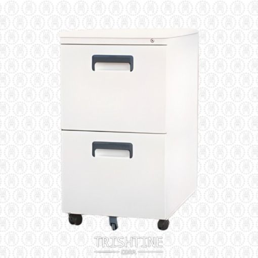 TMP-004 | 2-Drawer Steel Mobile Pedestal (Category: Office Furniture & Fixtures) located in Caloocan City. Submitted by trishtine_jim9 (Listing ID 1440442558, Image 1). Description: powder-coated steel regular handle centralized locking system Accessories: caster wheels with key included with caster wheels Dimension: W40 x D55 x H70 cm DISCLAIMER: Price is for Posting Purposes Only.