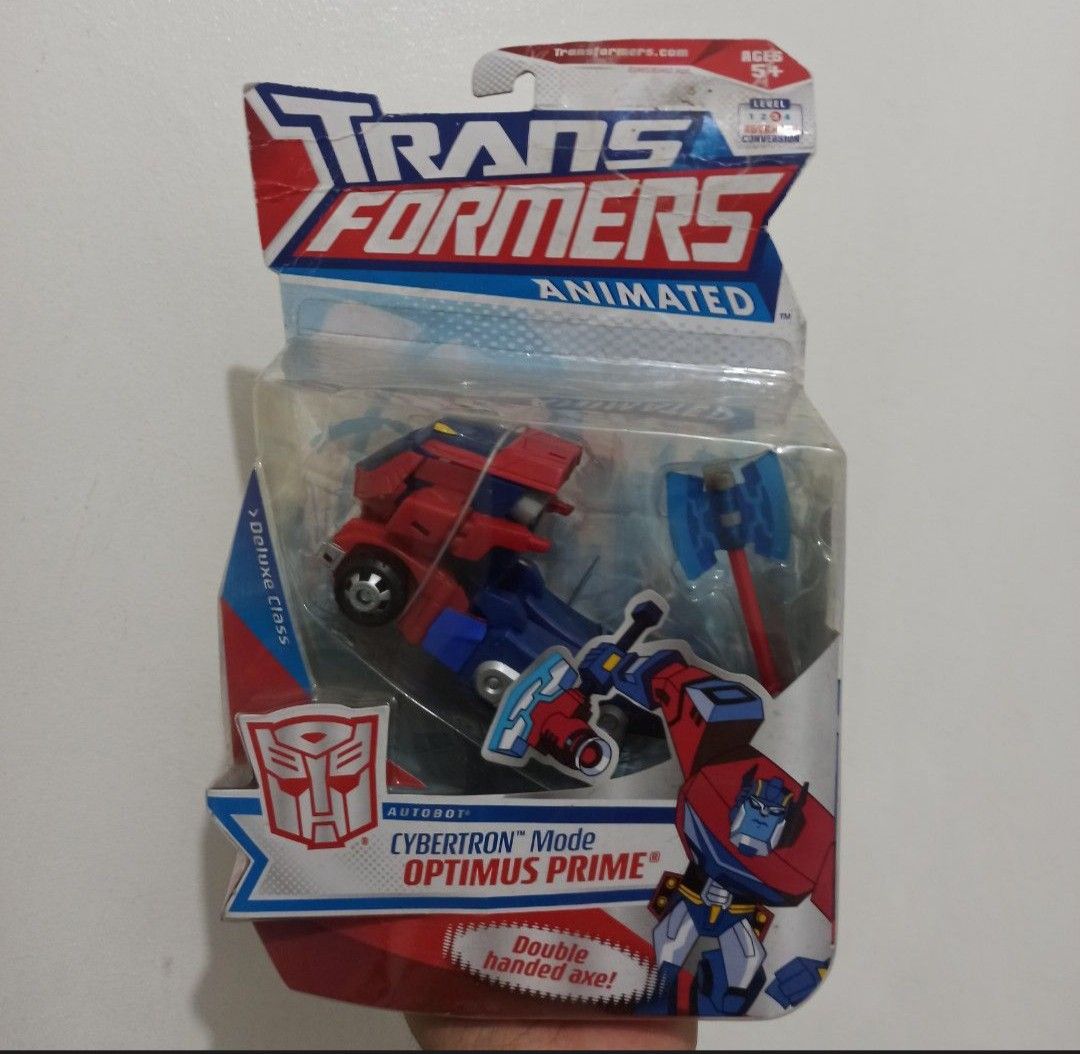 Transformers Animated 12 pcs for sale (Category: Action & Battle Toys) located in Paranaque City. Submitted by di.collector (Listing ID 1440563361, Image 3). Description: For Sale Transformers Animated 2007 Hasbro and Takara Tomy Version Atomic Lugnut - 3,500.00 (SOLD) Optimus Prime Cybertron Mode - 1,500.00 Takara Tomy Optimus Prime Prize B (Deluxe) - 5,500.00 Takara Tomy Optimus Prime Voyager Class - 8,500.00 Jetfire and Jetstorm - 8,000.00 Tak
