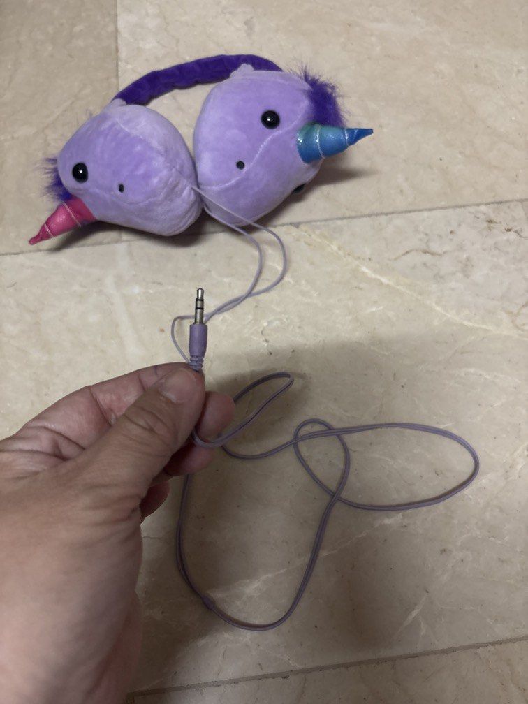 Unicorn plush headset (Category: Headphones & Headsets) located in Manila. Submitted by vintageaccessories (Listing ID 1440525126, Image 2). Description: .