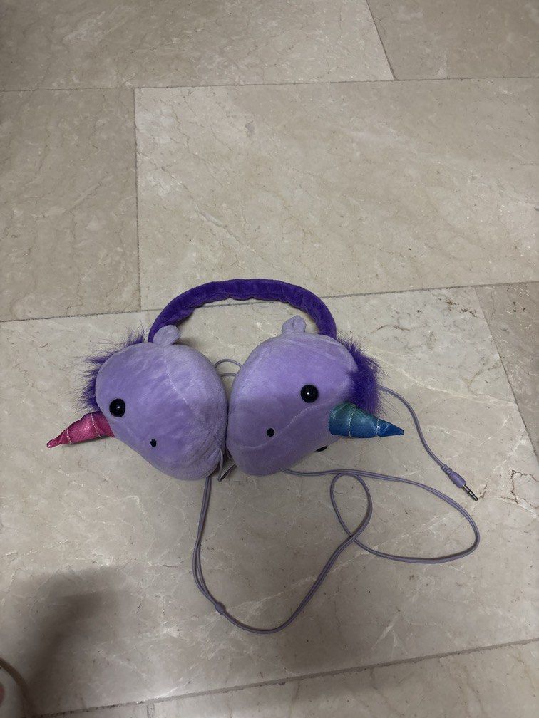 Unicorn plush headset (Category: Headphones & Headsets) located in Manila. Submitted by vintageaccessories (Listing ID 1440525126, Image 1). Description: .
