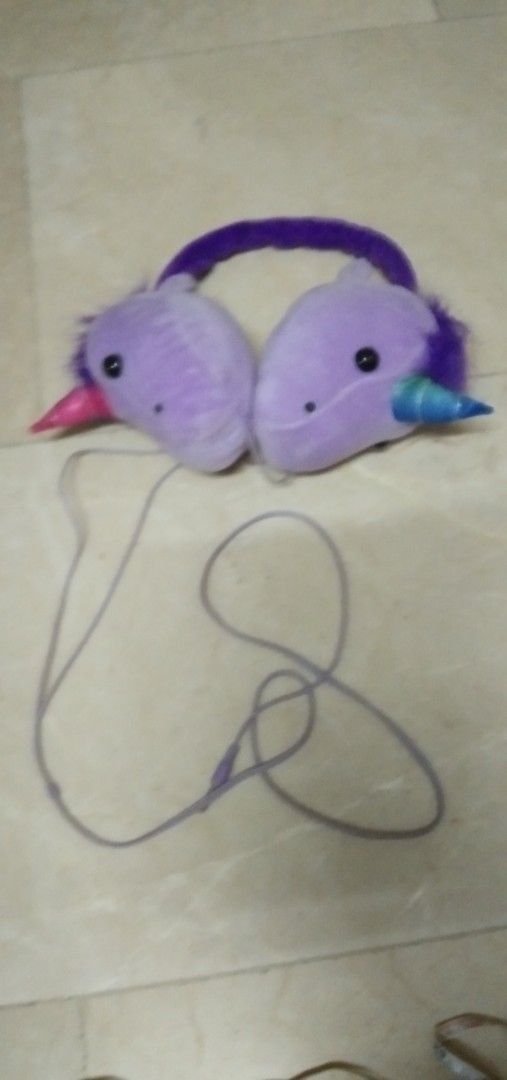 Unicorn plush headset (Category: Headphones & Headsets) located in Quezon City. Submitted by eidorableshop (Listing ID 1440547646, Image 2). Description: .