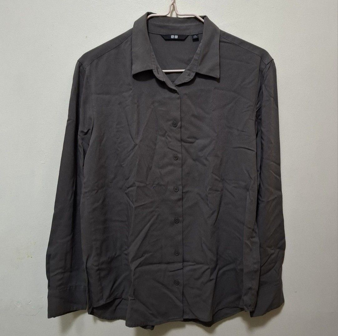 Uniqlo Rayon Long Sleeve Blouse (Category: Longsleeves) located in Bacoor. Submitted by ag.yu (Listing ID 1440549409, Image 1). Description: .